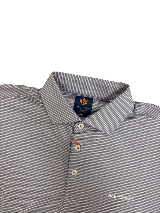 Donald Ross Jack Sport Golf Shirt-Lilac & White