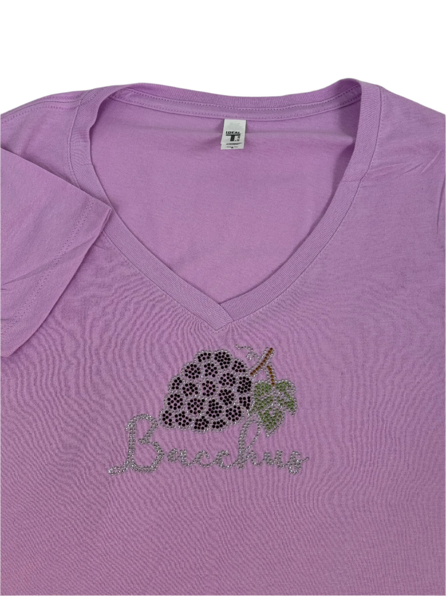Ladies Grape Rhinestone Shirt