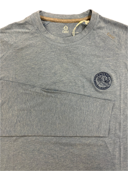 Tasc Chambray Blue Long Sleeve Carrollton T-Shirts