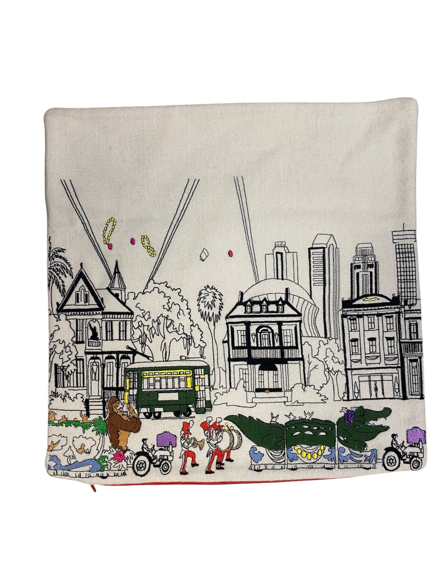Embroidered Pillow Set of 2(Square)