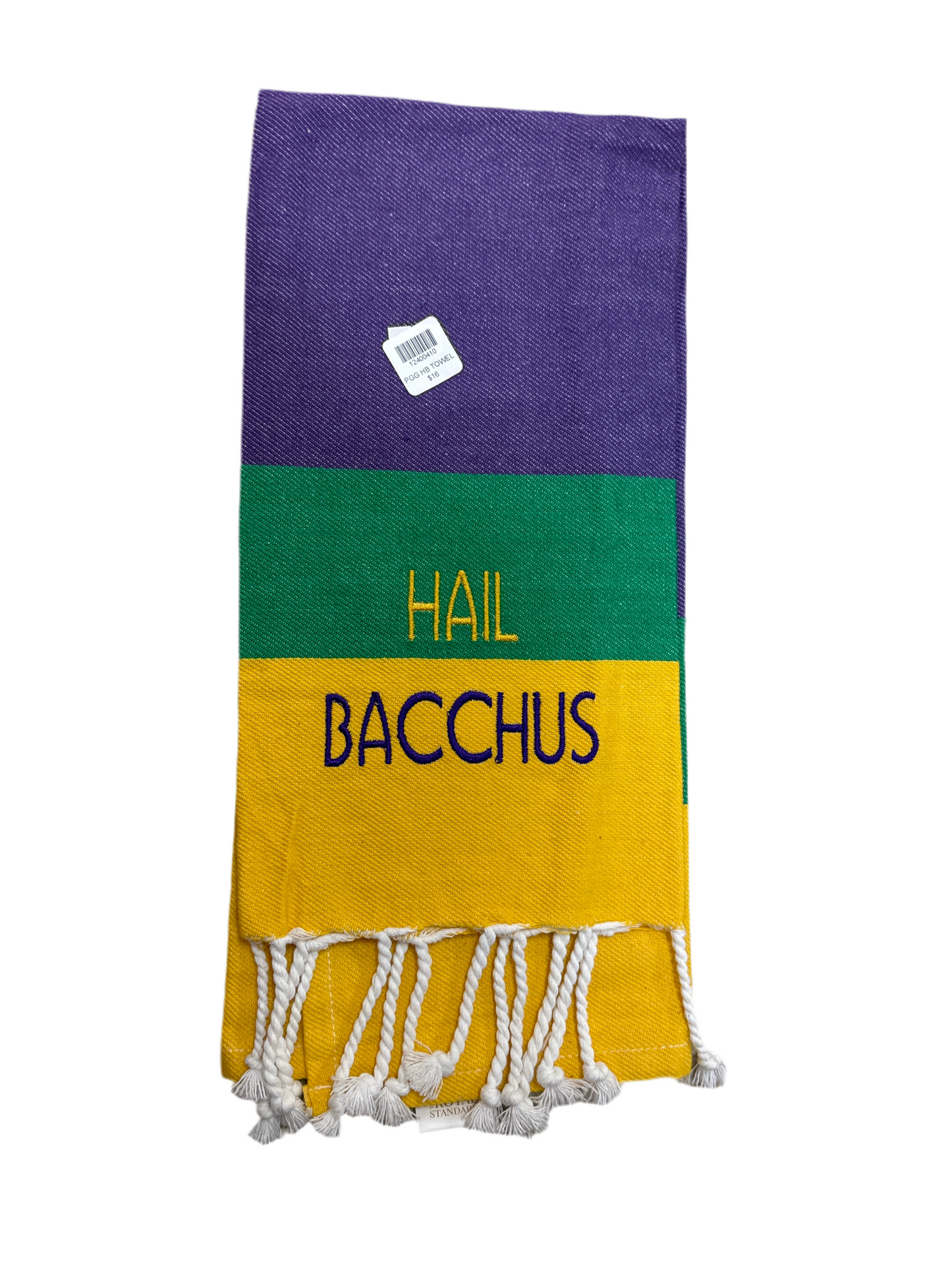 PGG Hail Bacchus Embroidered Towel