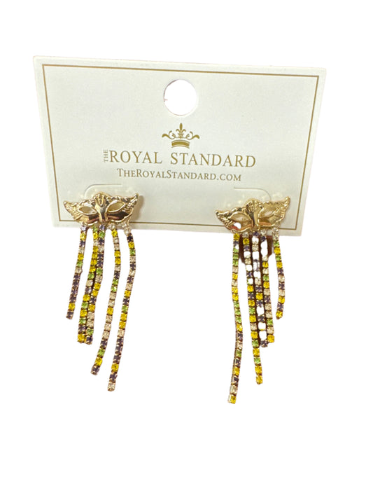 Gold Masks with PGG Tassel Earrings