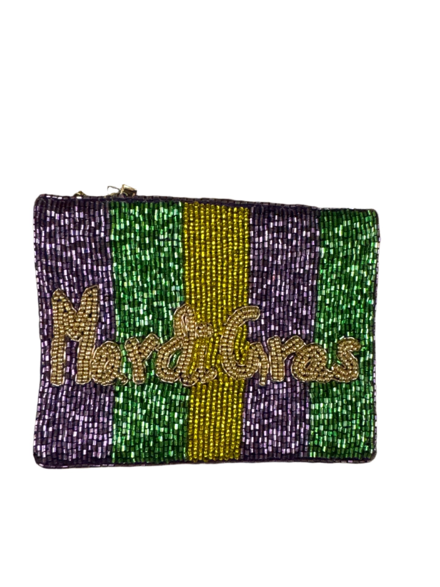 Beaded Mardi Gras Pouch
