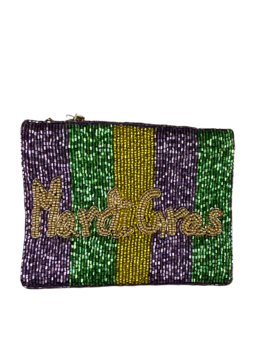 Beaded Mardi Gras Pouch