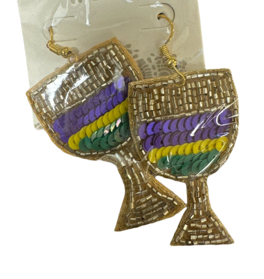 Beaded Chalice Earrings