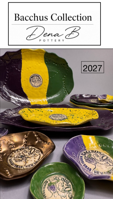 Dena Burleson Mardi Gras Accent Bowels