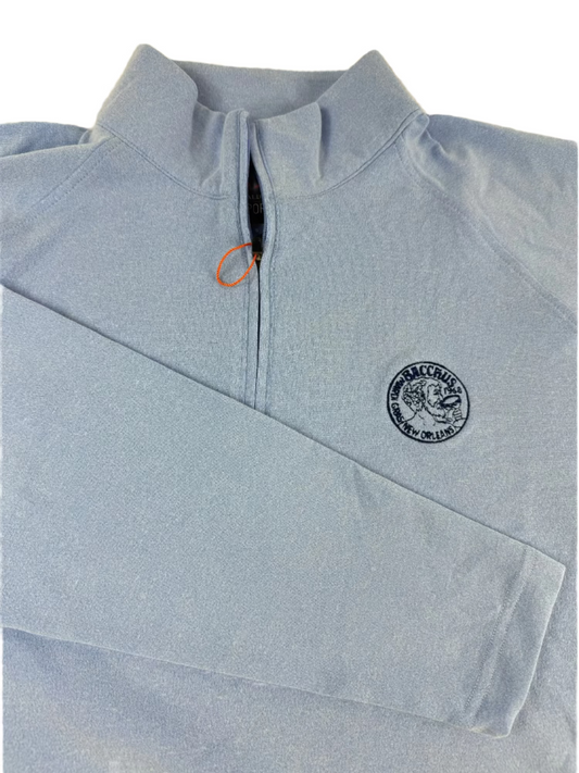 Donald Ross Louie 1/4 Zip Pullover Harbor Blue