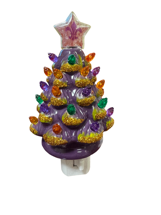 7” Mardi Gras Tree Night Light