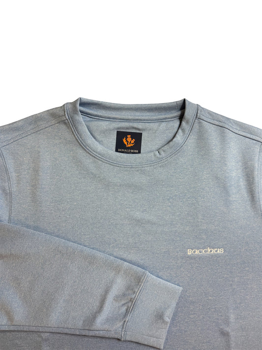 Donald Ross Knox Crewneck Pullover Blue Whale
