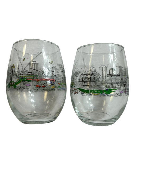 Parade Route Stemless Wine Glass