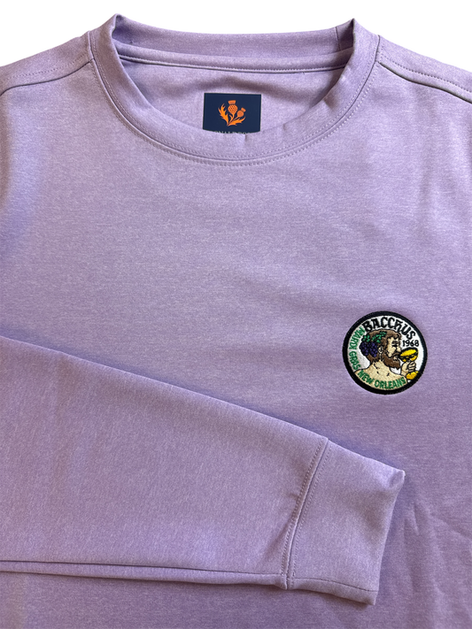 Donald Ross Knox Crewneck Pullover Heather Verbena