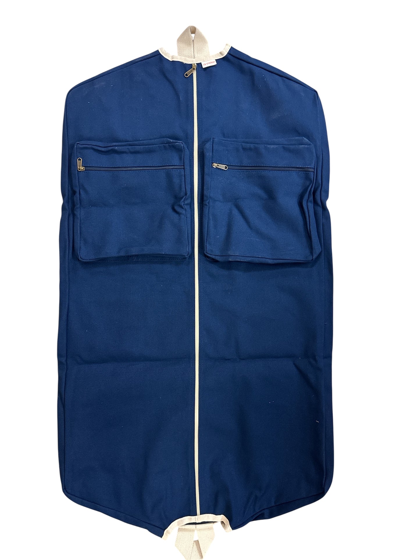 Navy Canvas Garment Bag