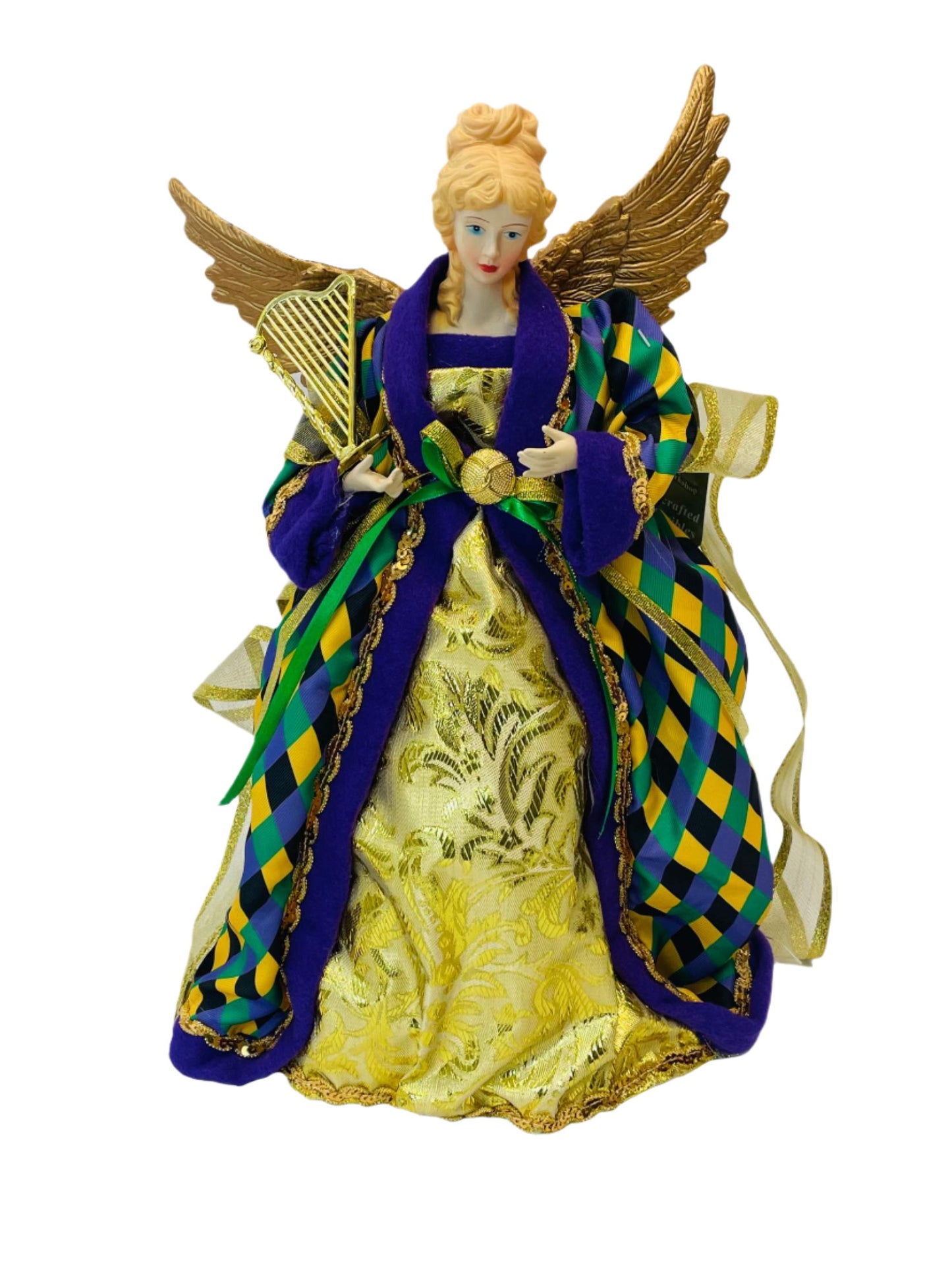 Mardi Gras Angel Tree Topper