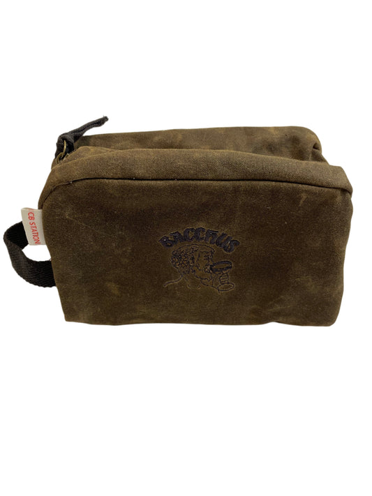 Waxed Canvas Travel Kit Khaki