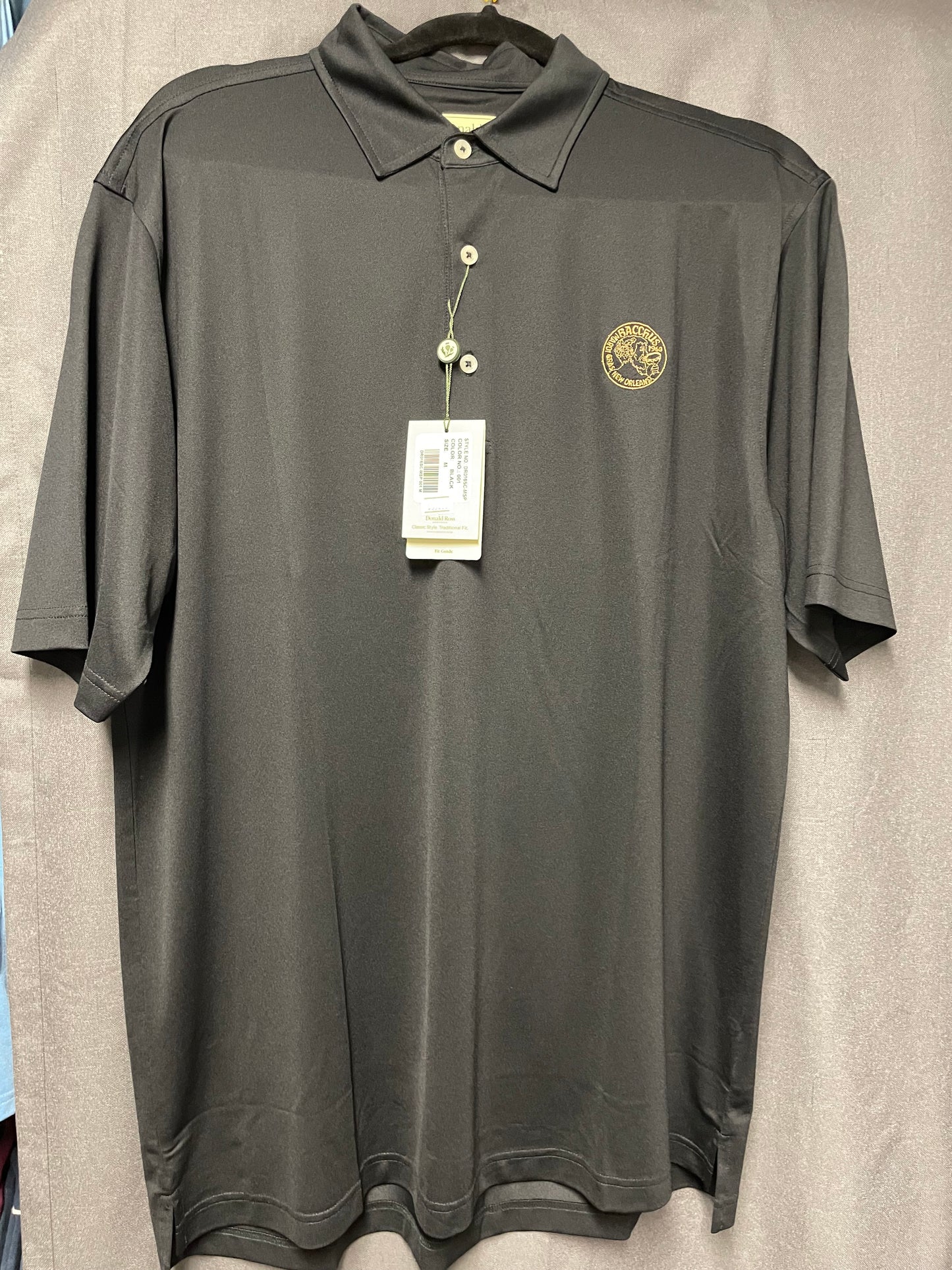 Donald Ross Black Polo (Runs large)