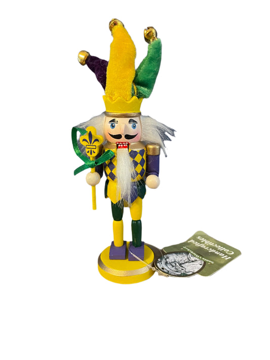 6" Mardi Gras Nutcracker Ornament