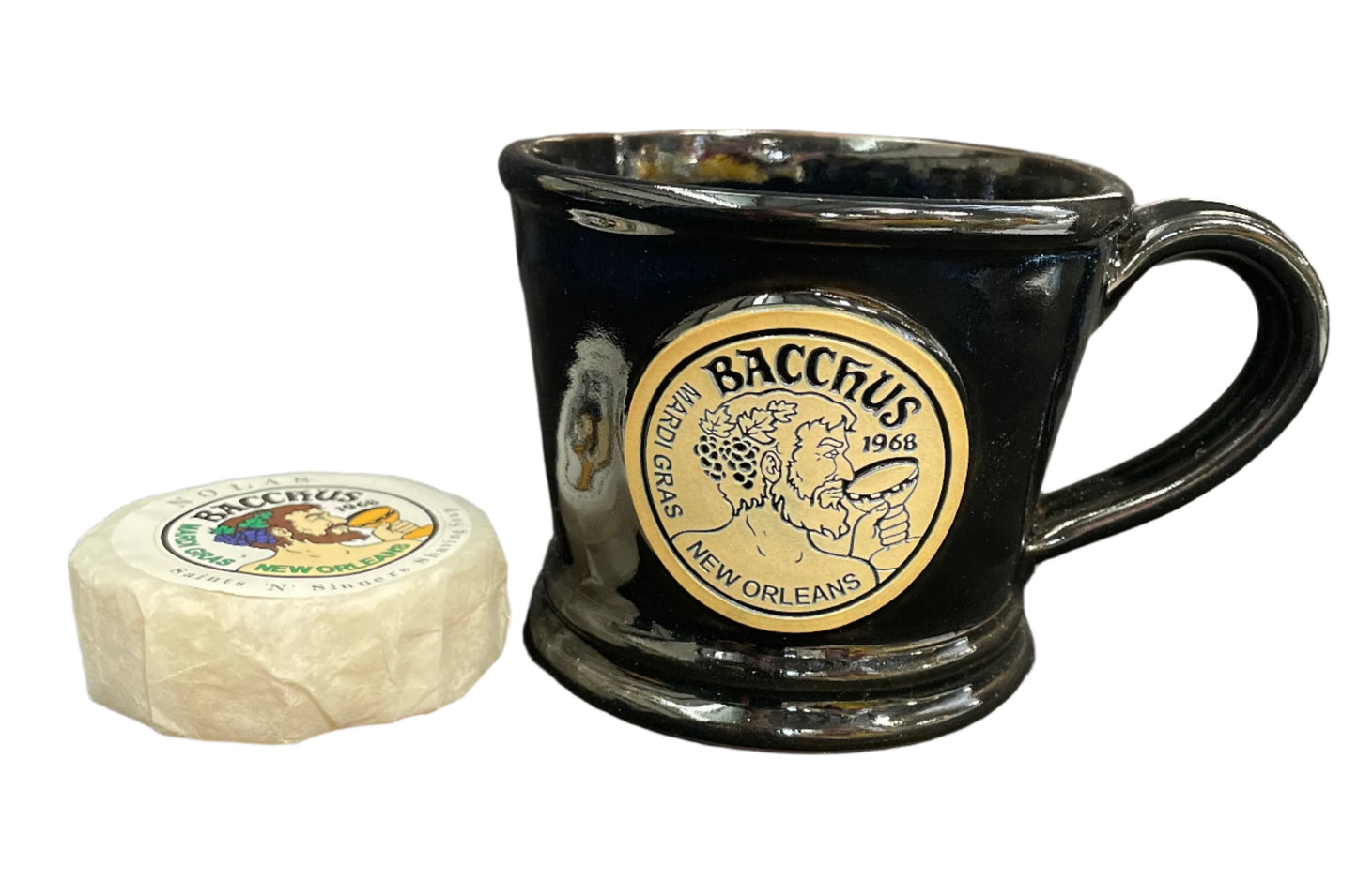 Pottery Shave Mug w/ Soap Puck