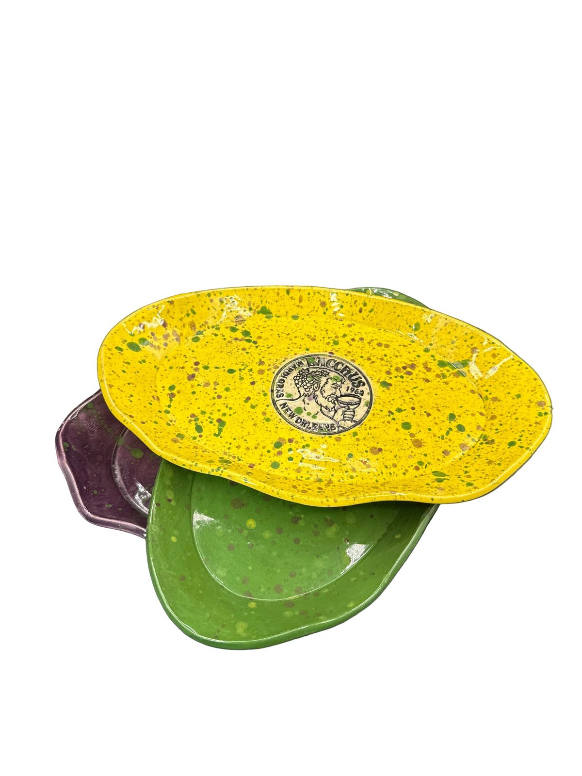 Dena Burleson Mardi Gras Classic Platter