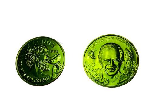 1983 Mini King Aluminum Charlton Heston Doubloon