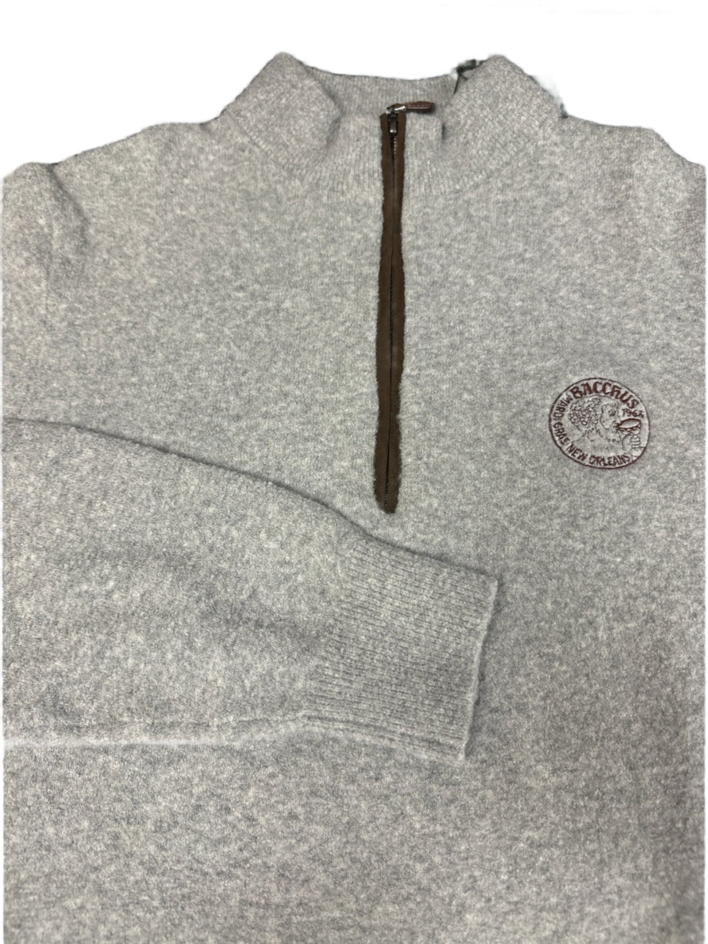 Donald Ross Newton 1/4 Zip Pullover Grey