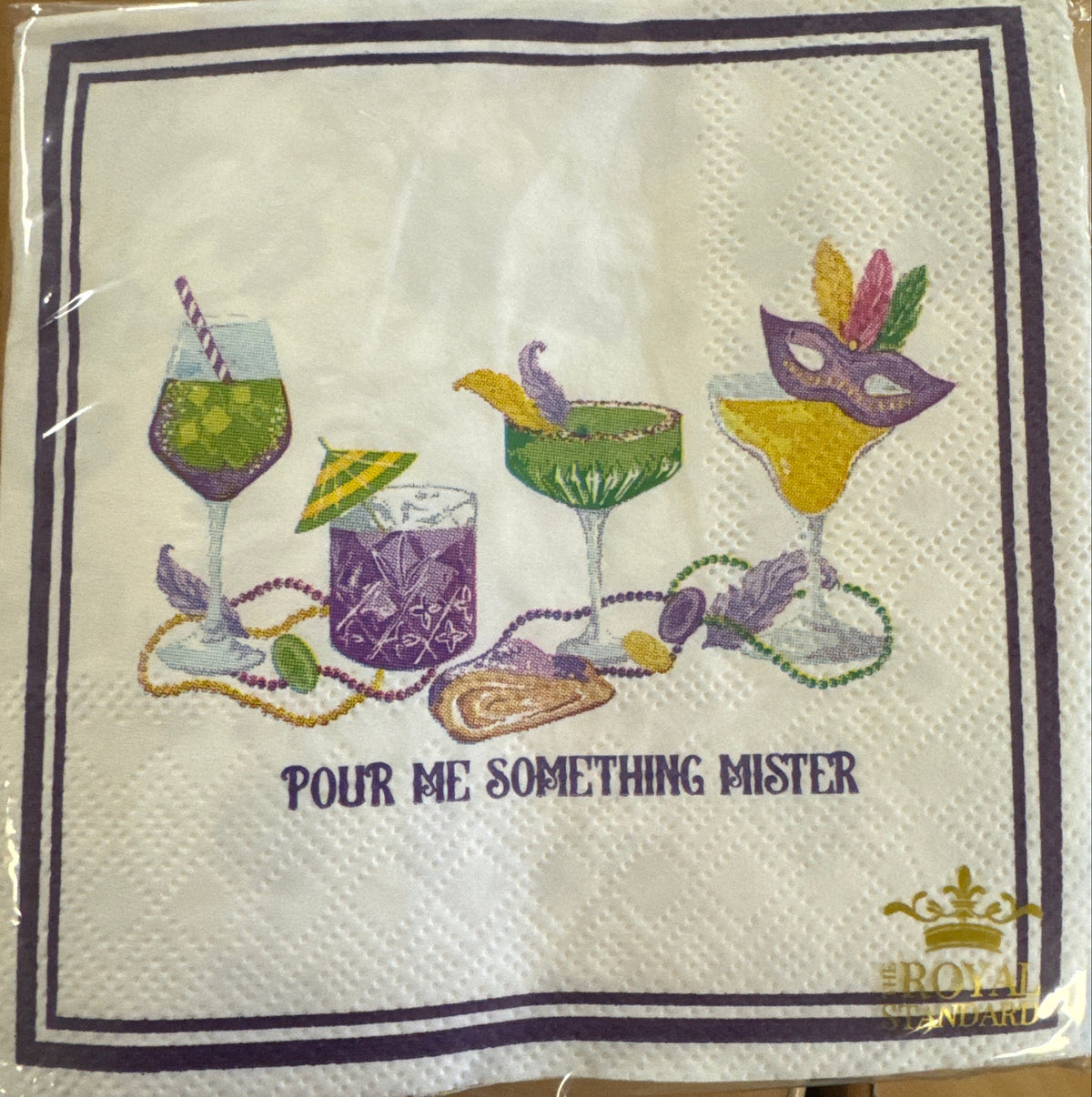 Pour Me Something Mister Cocktail Napkins