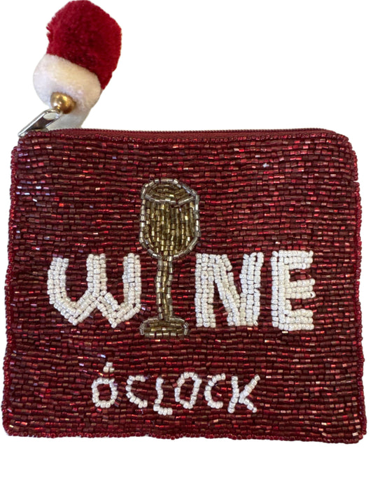 Beaded Bag - Wine