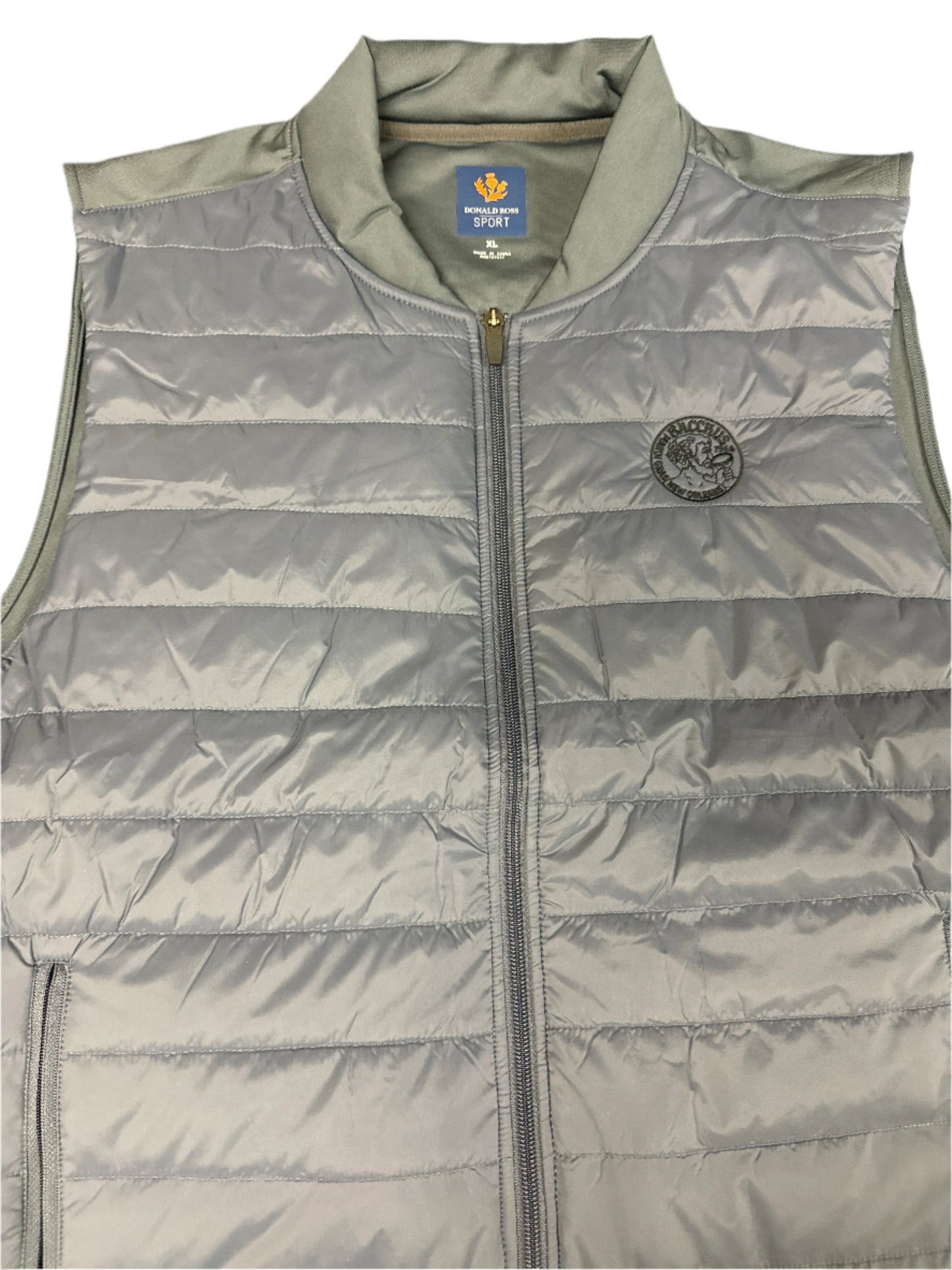 Donald Ross Laith Full Zip Vest Charcoal