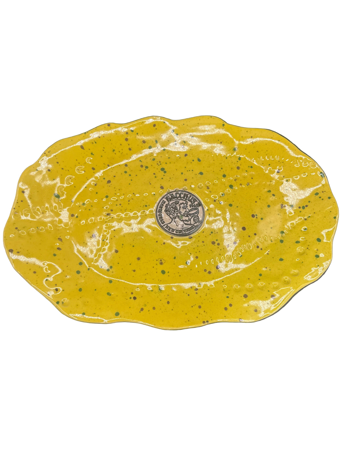 Dena Burleson Mardi Gras Serving Platter