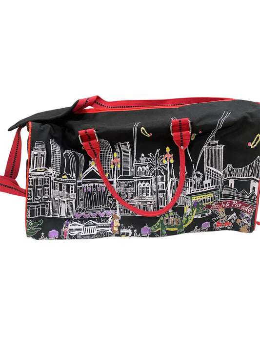 Embroidered Duffel Bag