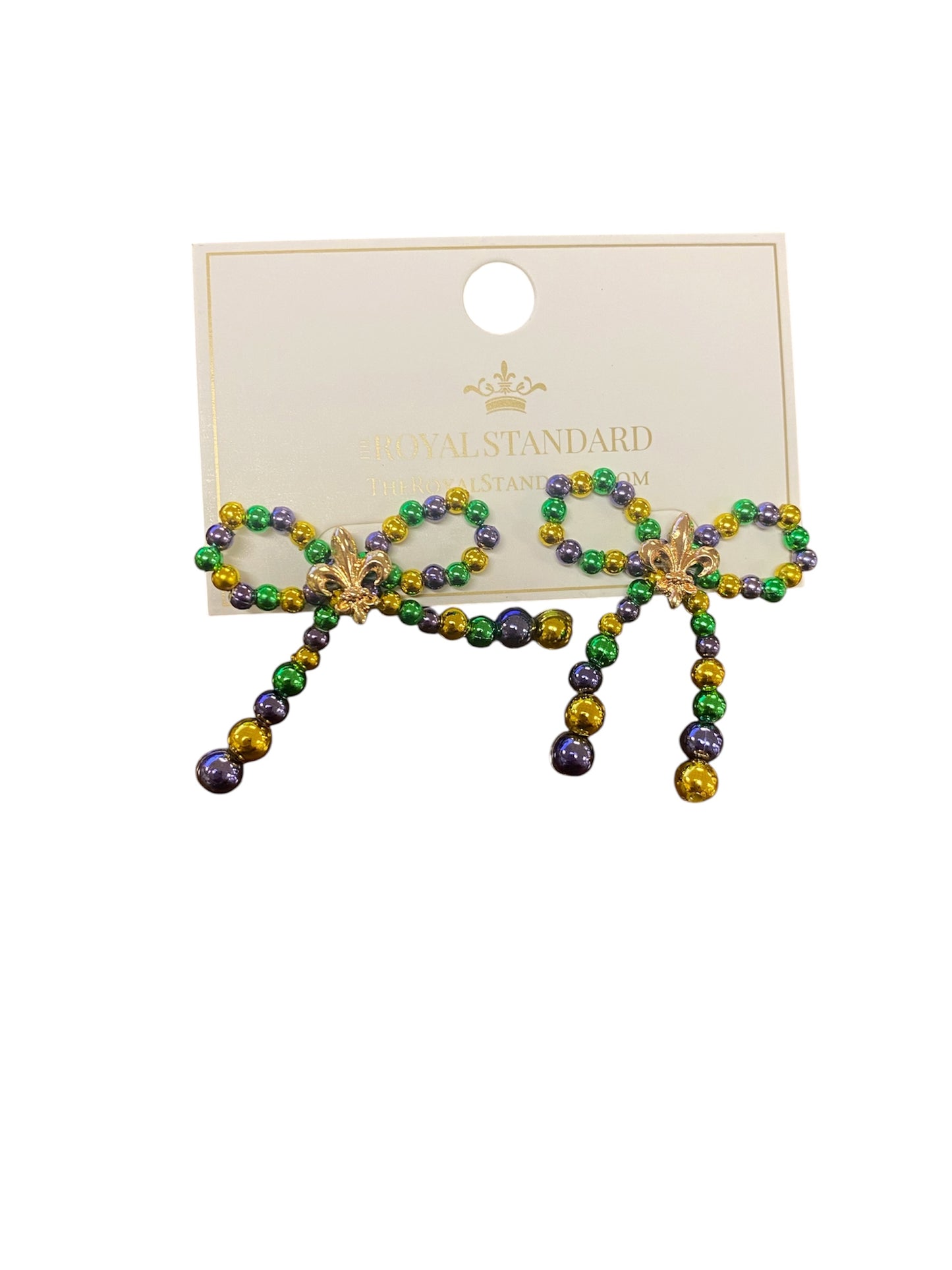 PGG Beaded Bow Earrings