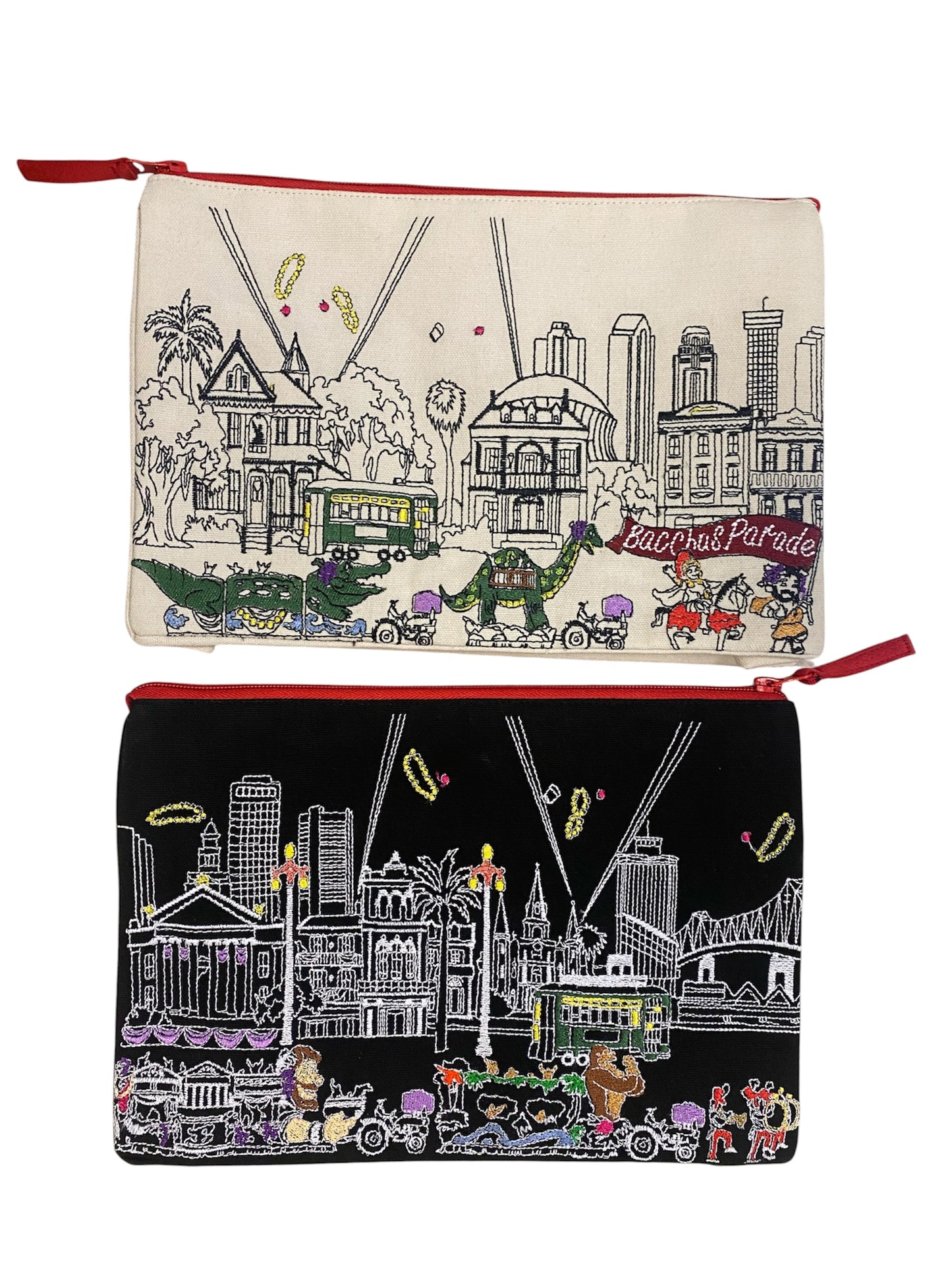 Embroidered Makeup Bag
