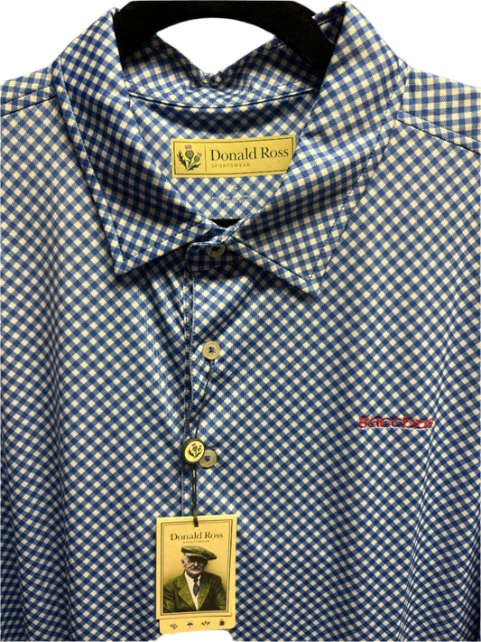 Donald Ross Blue Checked Shirt (Runs large)