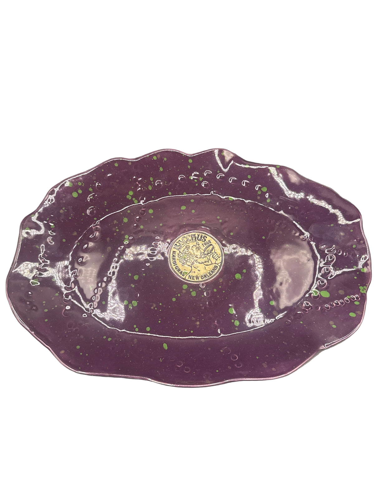 Dena Burleson Mardi Gras Serving Platter
