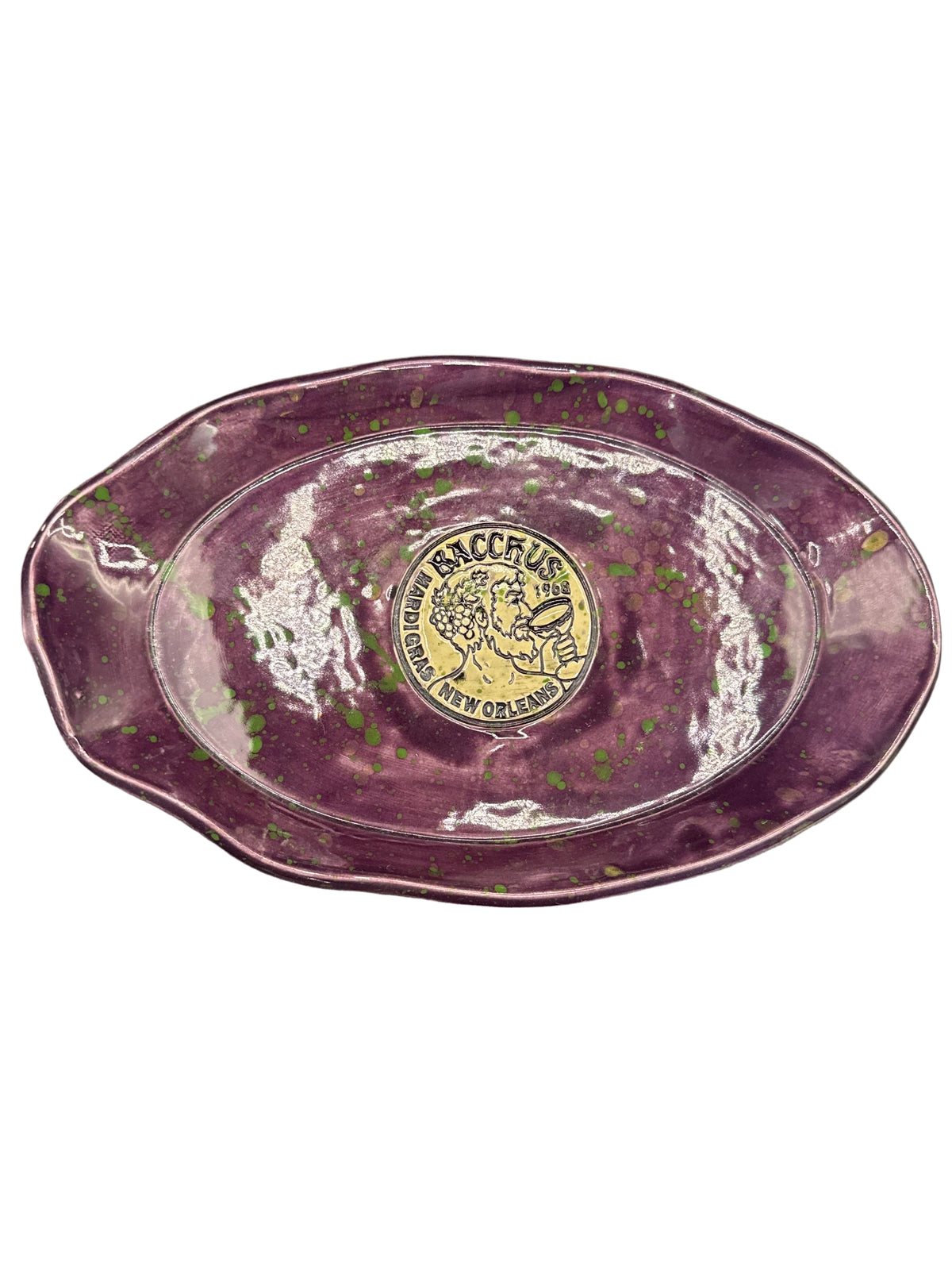 Dena Burleson Mardi Gras Classic Platter
