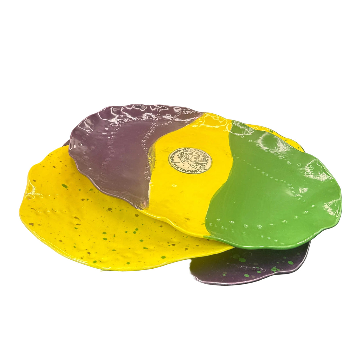 Dena Burleson Mardi Gras Serving Platter