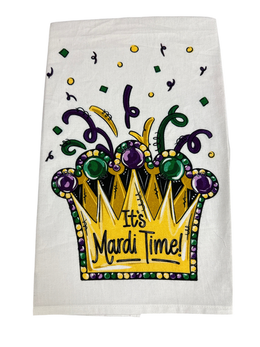 It’s Mardi Gras Time Towel