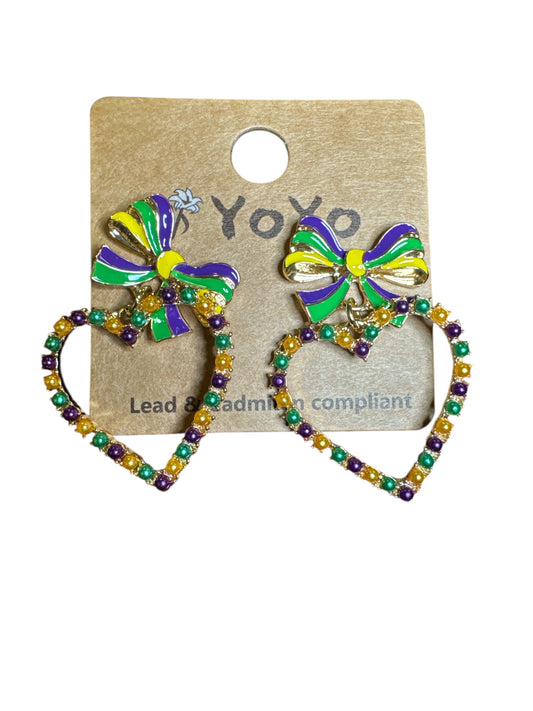 PGG Heart/Bow Earrings