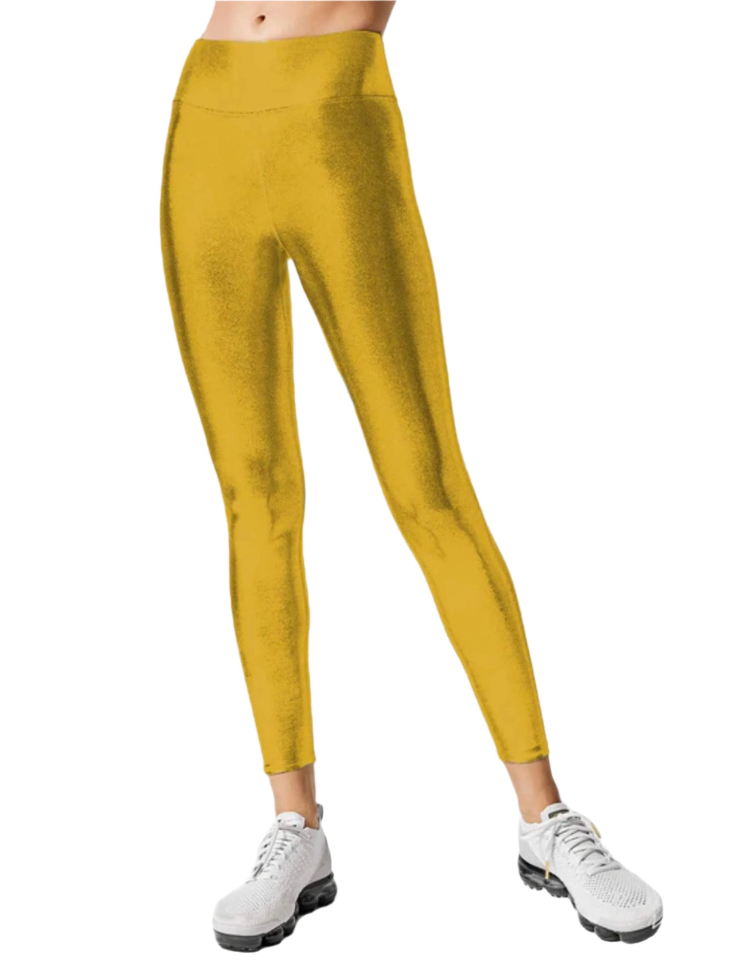 Spandex Leggings - Metallic Gold