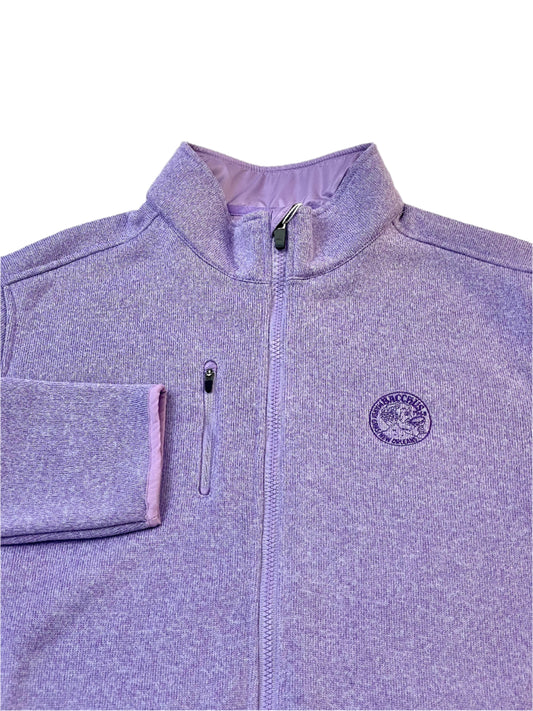 Bobby Jones Lavender Performance Heathered Full Zip