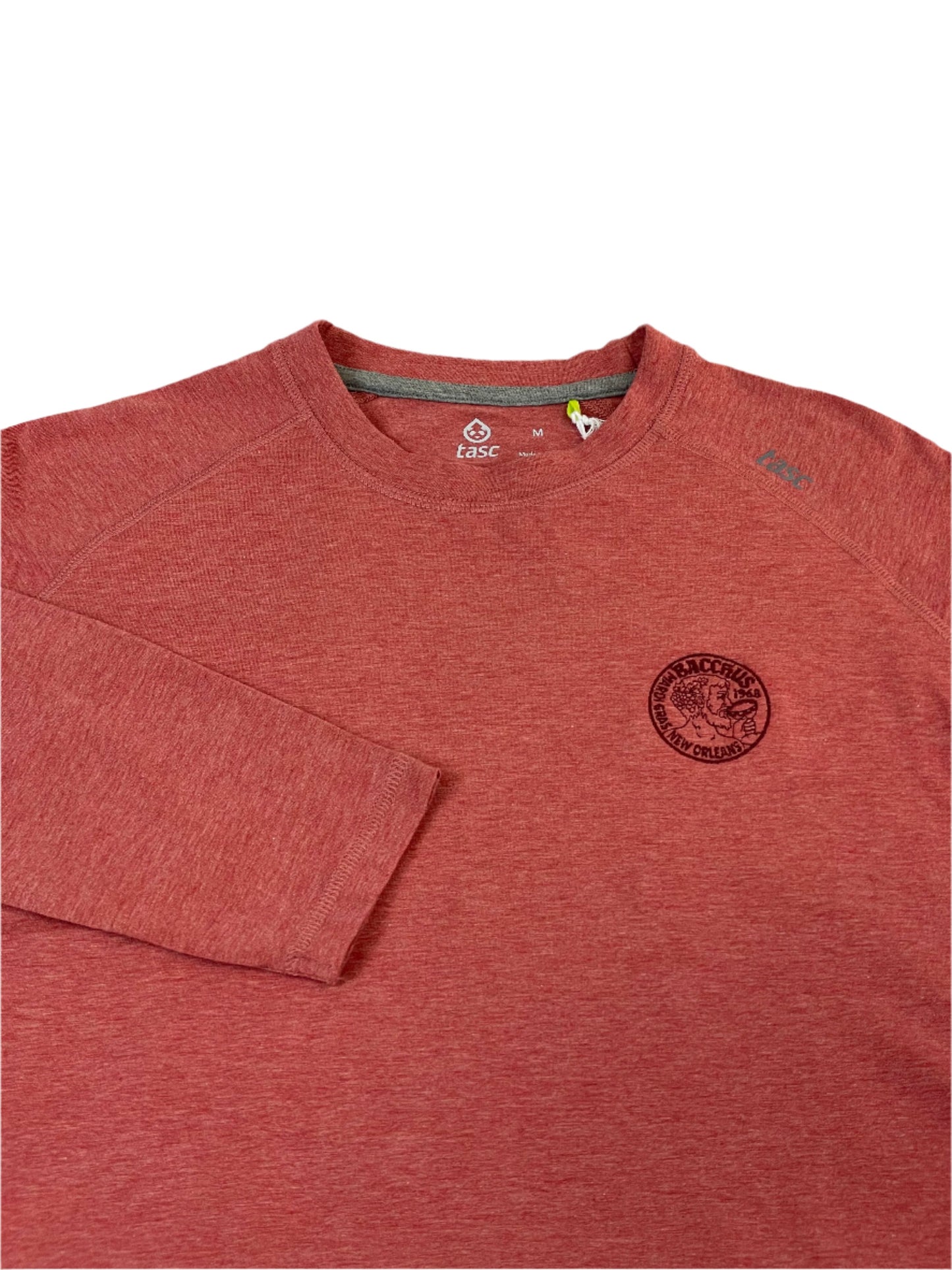 Tasc Earth Red Heather Long Sleeve Carrollton T-Shirts