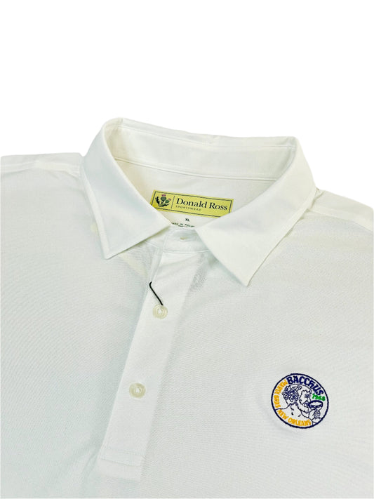 Donald Ross Sport White Golf Shirt